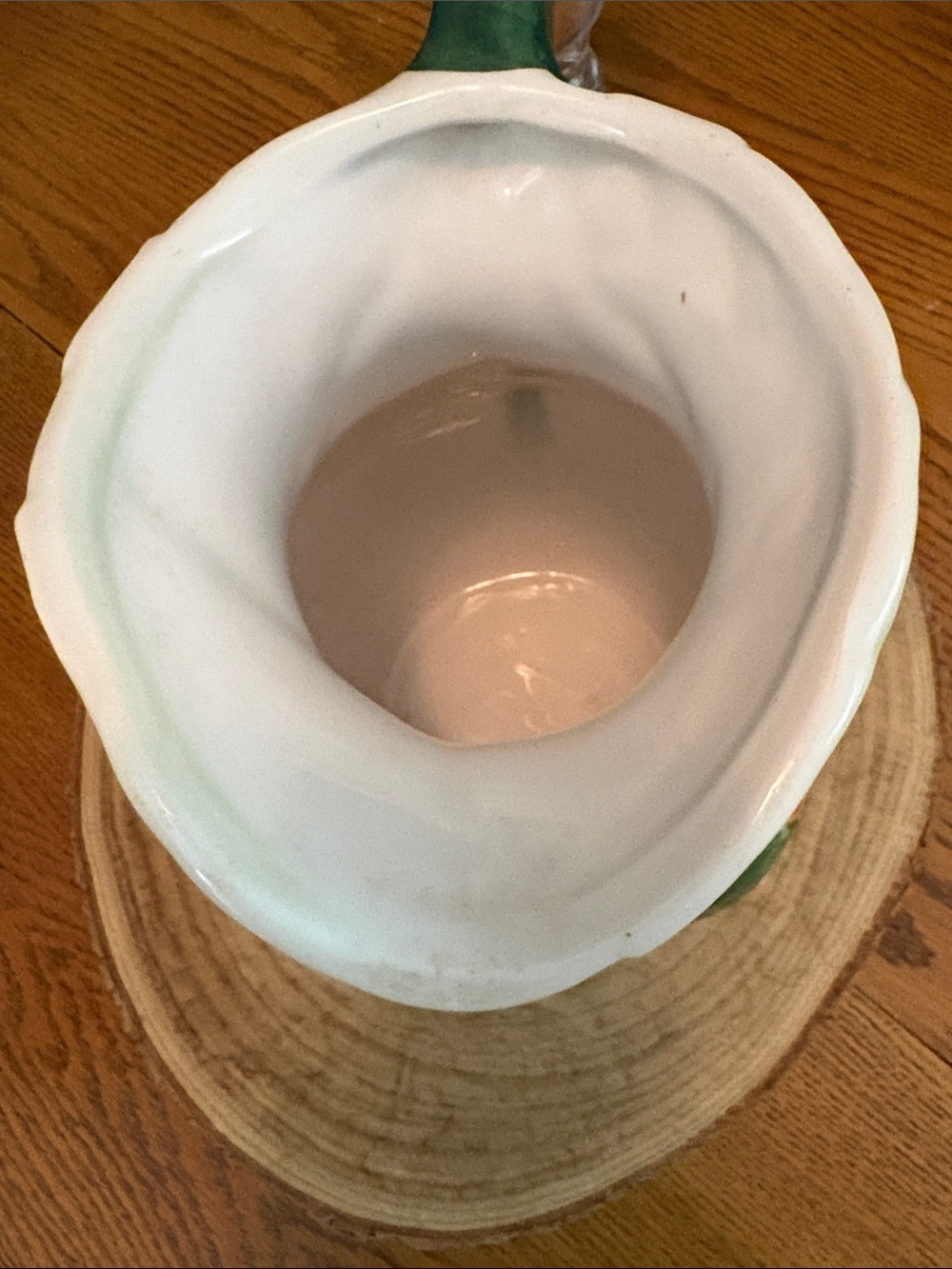 Vintage Cantaloupe Pitcher Vase, Made by Valli Ceramiche, Italy - Picture 9 of 10